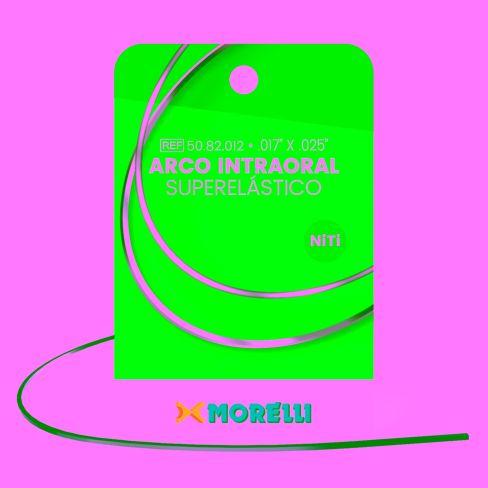 Arco Intraoral Superelástico Pequeño NiTi Rectangular 0,43x0,63mm(.017"x.025")