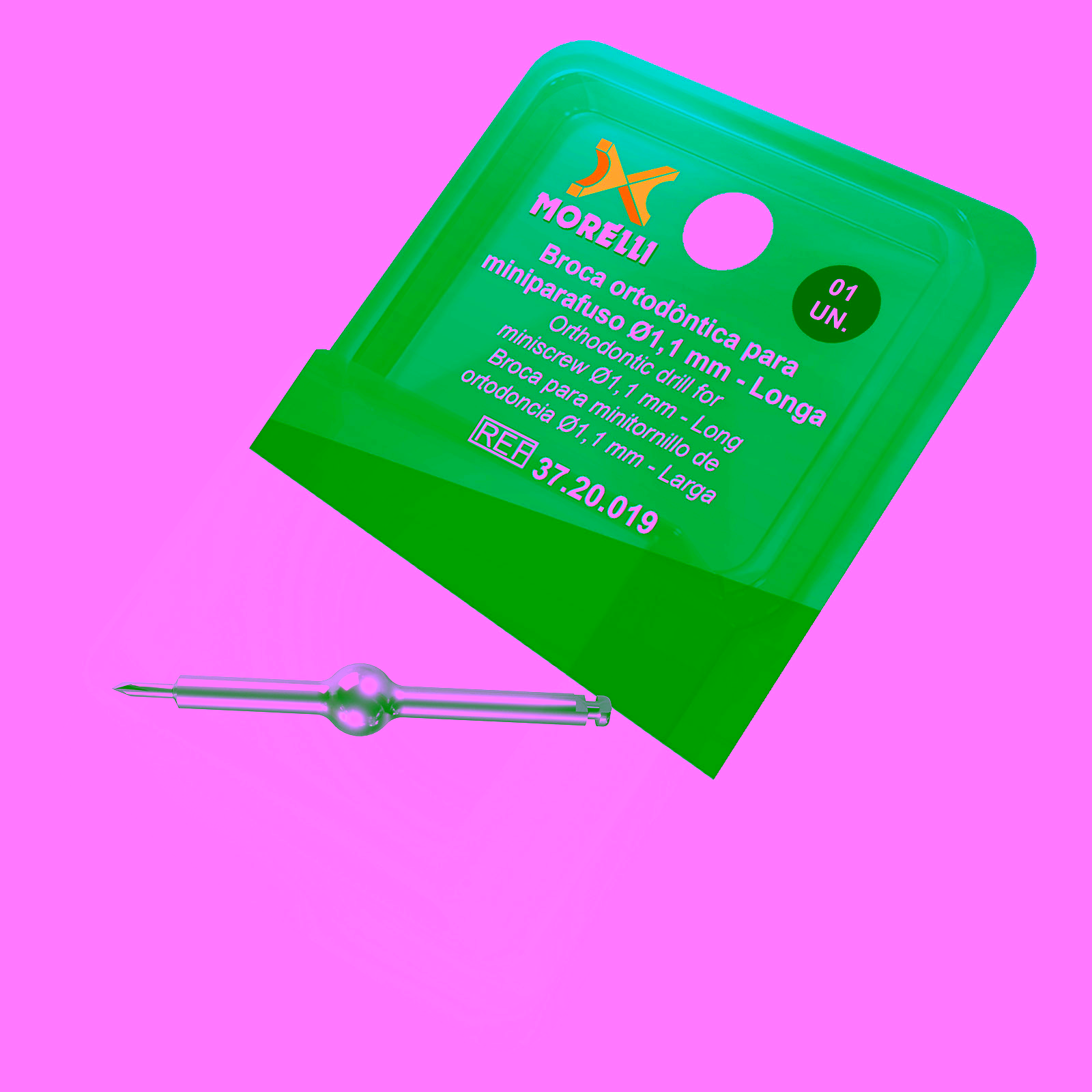 Broca para minitornillo de ortodoncia Ø1,1 mm - Larga