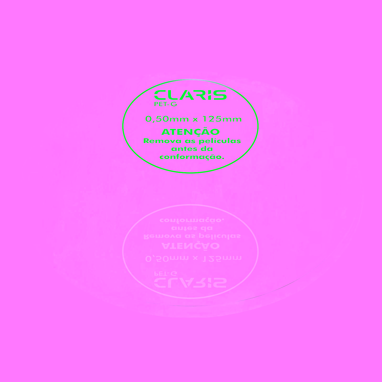 Claris Placa PETG 0,50 mm Ø125mm