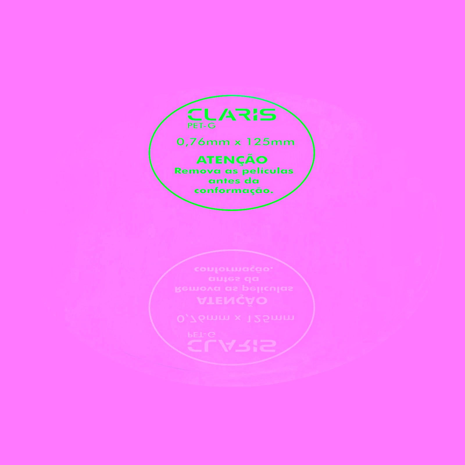 Claris Placa PETG 0,76 mm Ø125mm