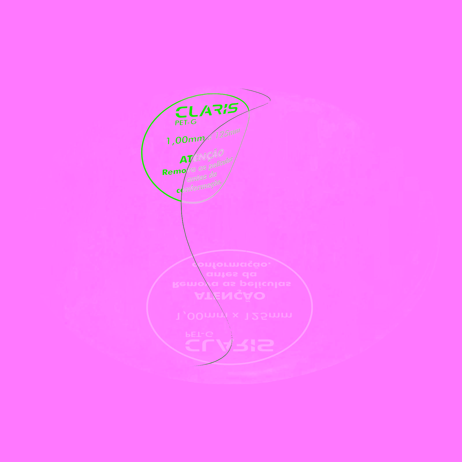 Claris Placa PETG 1,00 mm Ø125mm