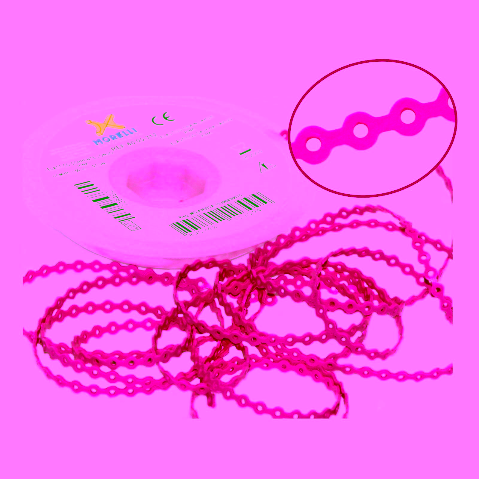 Elástico Cadena Largo Rosa 1,5m