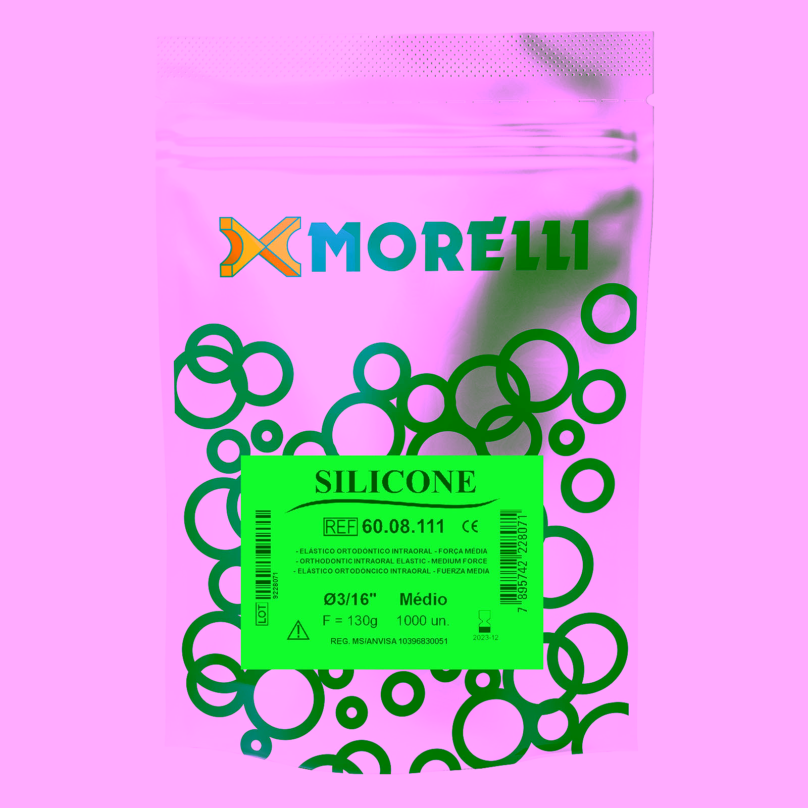 Elastico Intraoral "Silicona" Medio 3/16"