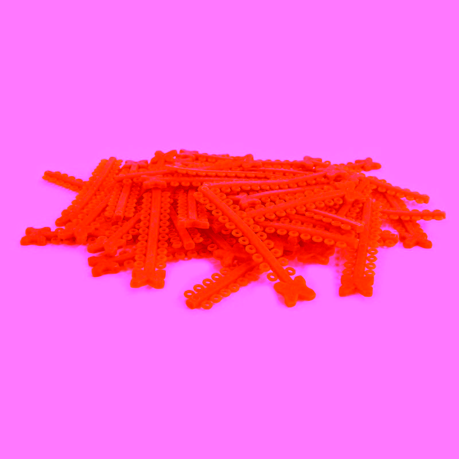 Elástico Ligadura en Modulos Naranja Cristal