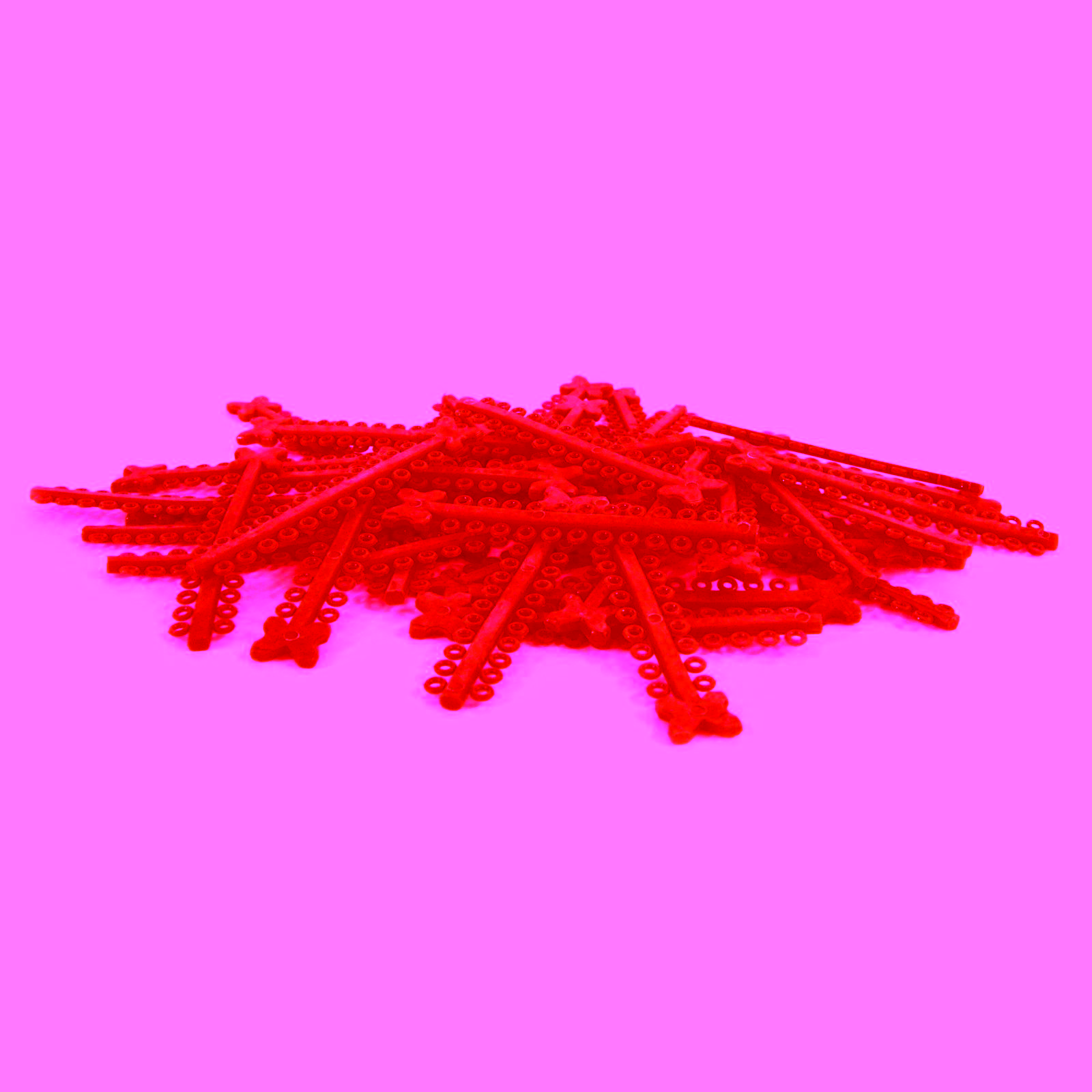 Elástico Ligadura en Modulos Rojo Cristal