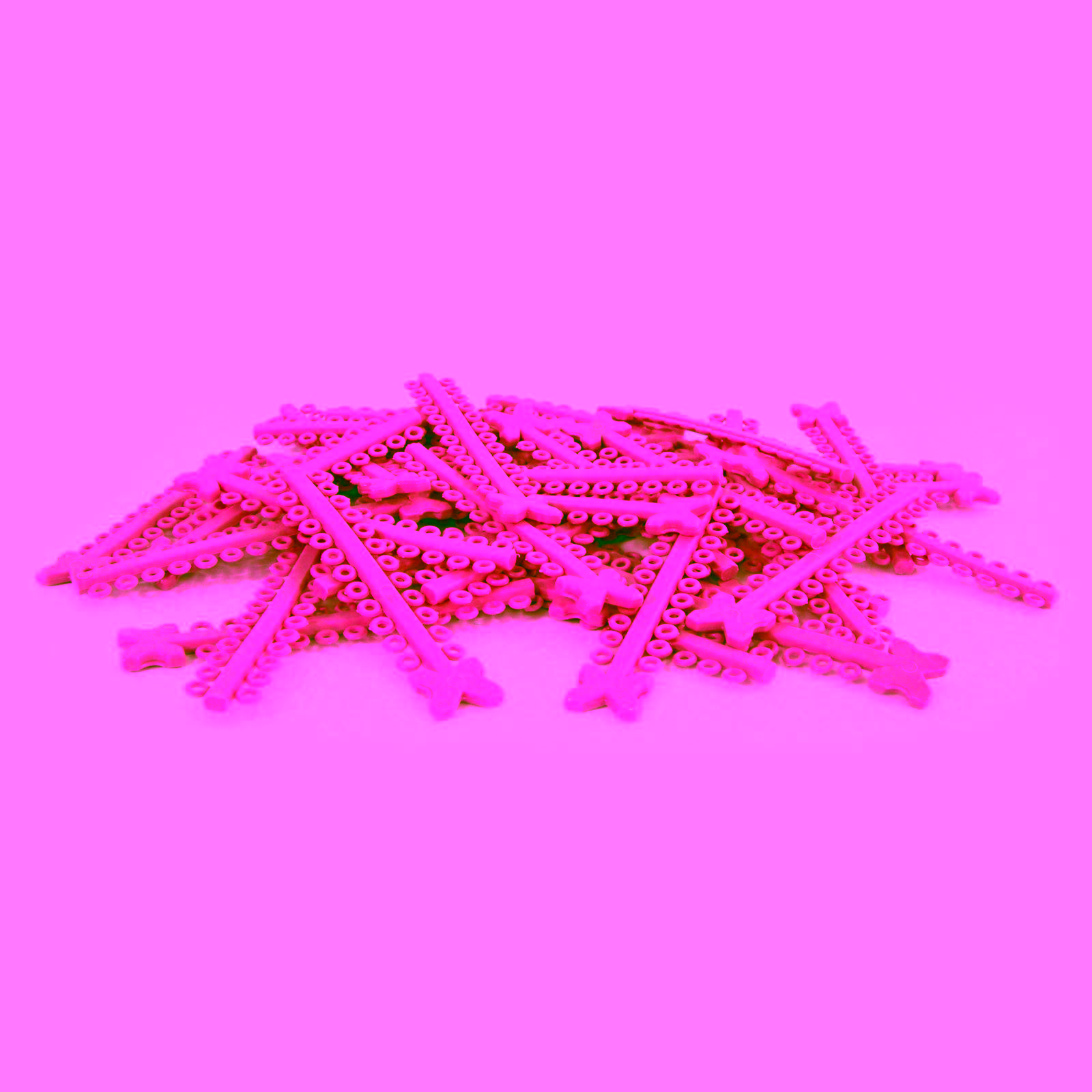 Elástico Ligadura en Modulos Rosa Bebé