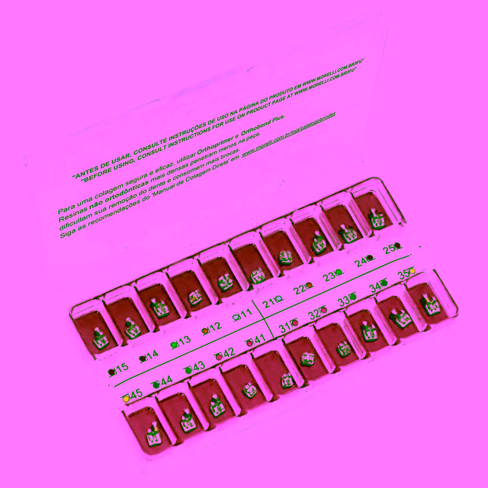 Kit de Brackets 01 caso Prescripción Capelozza Max Standard I .022" Gancho Can./Prés