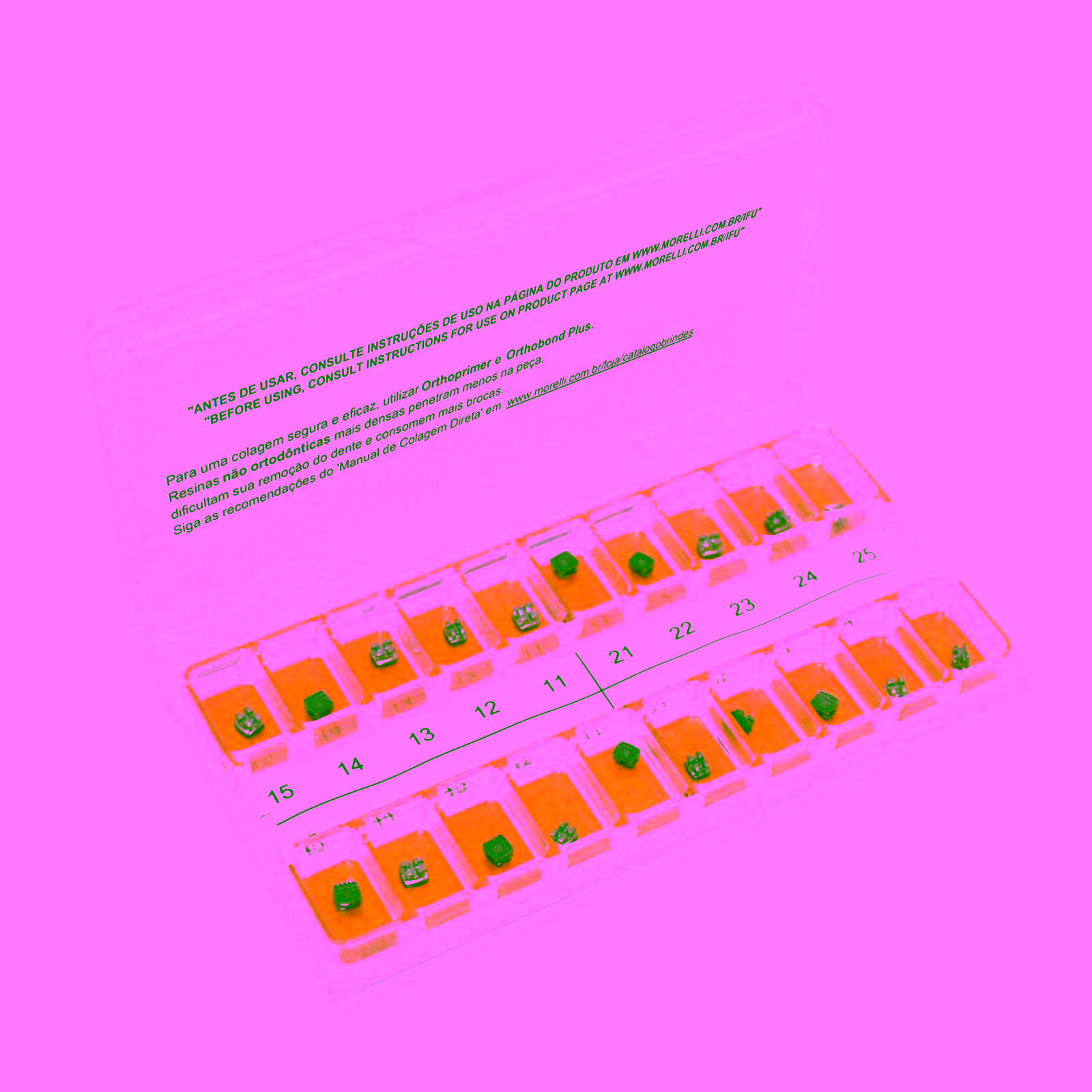 Kit de Brackets 01 caso Prescripción Edgewise Slim Max .018"