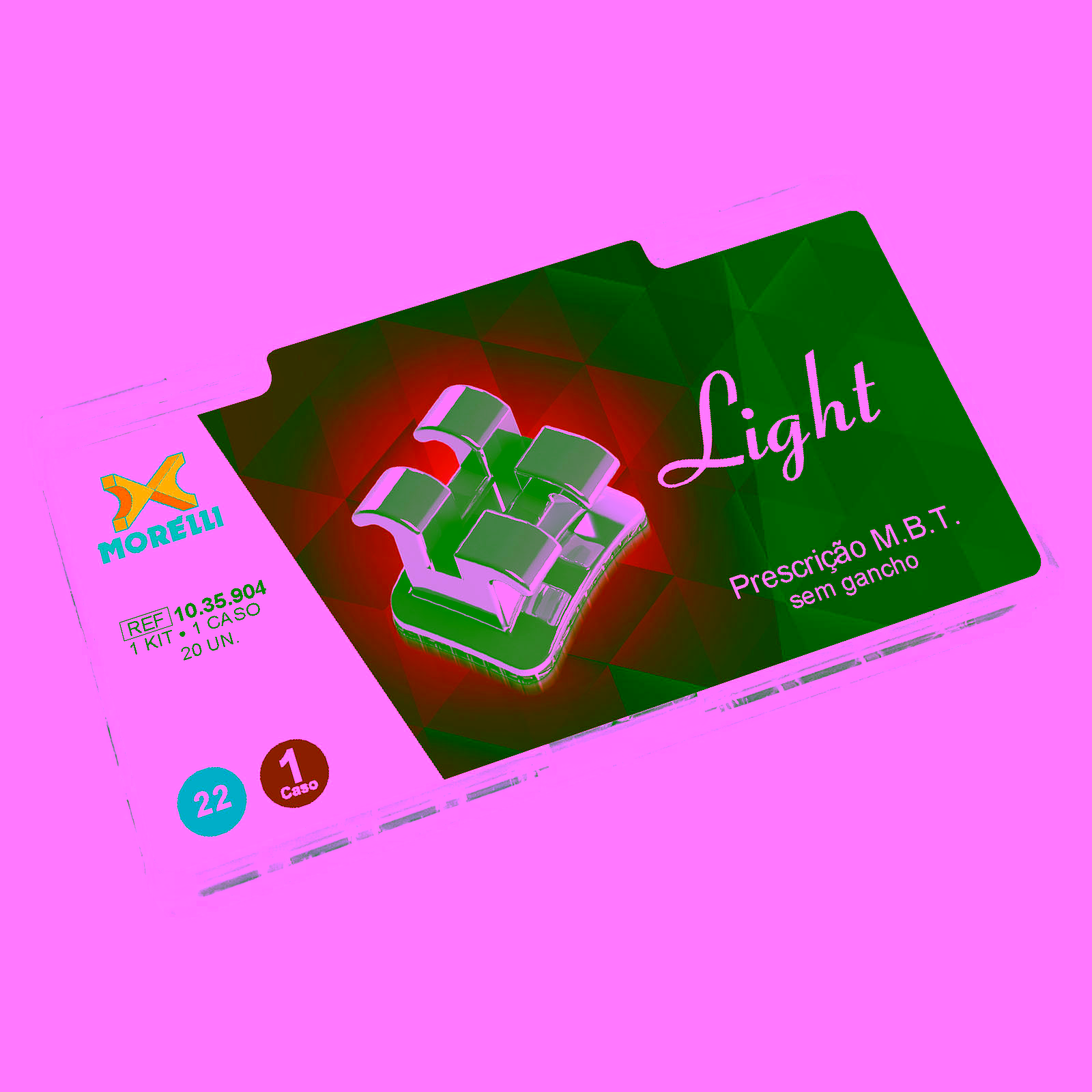 Kit de Brackets 01 caso Prescripción M.B.T. Light .022"