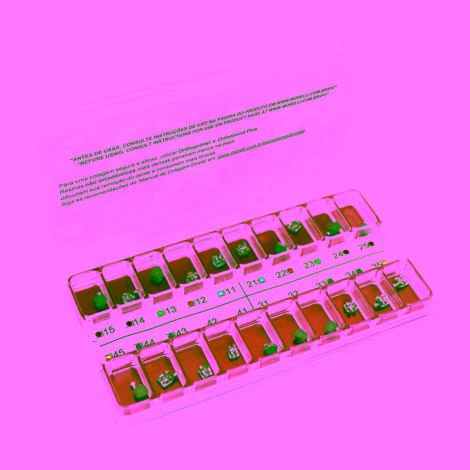 Kit de Brackets 01 caso Prescripción M.B.T. Max .022" Gancho Prés