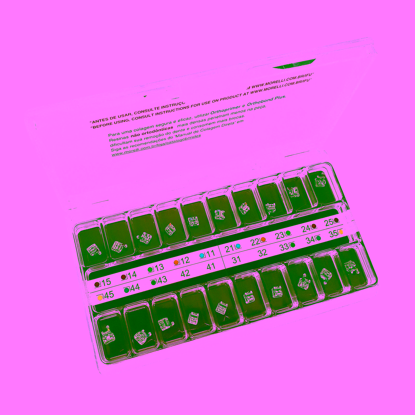 Kit de Brackets 01 caso Prescripción M.B.T. SLI .022" Gancho Can./Prés