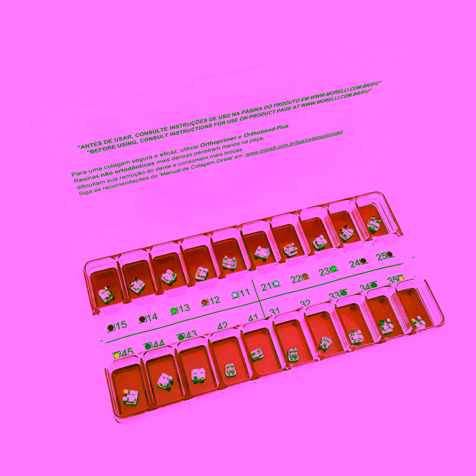 Kit de Brackets 01 caso Prescripción M.B.T. Standard .022"