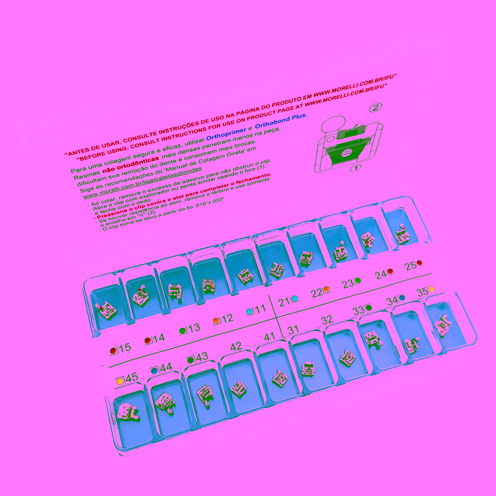 Kit de Brackets 01 caso Prescripción Roth SLI.022" Gancho Can./Prés