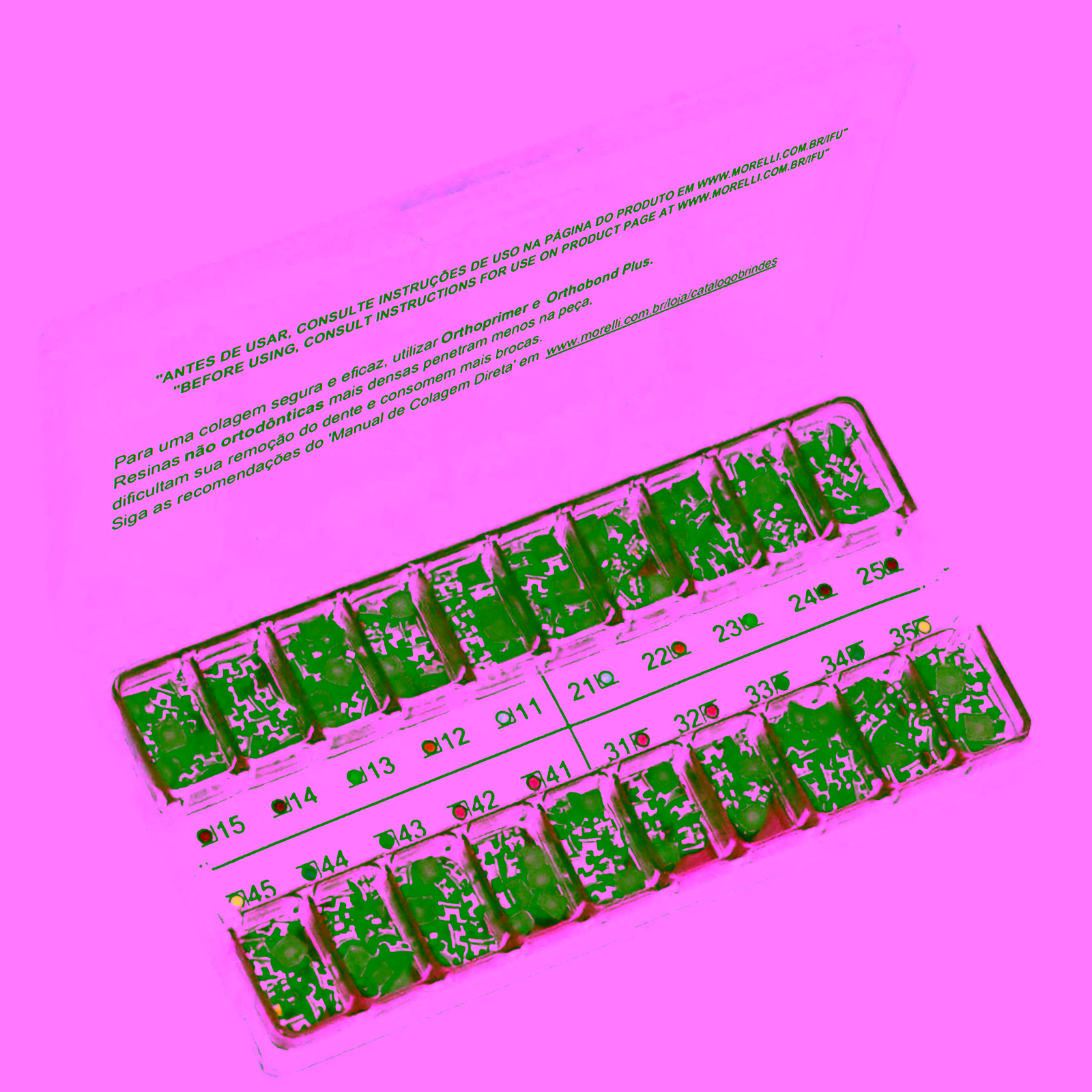 Kit de Brackets 10 casos Prescripción Capelozza Max Standard II .022" Gancho Can./Prés