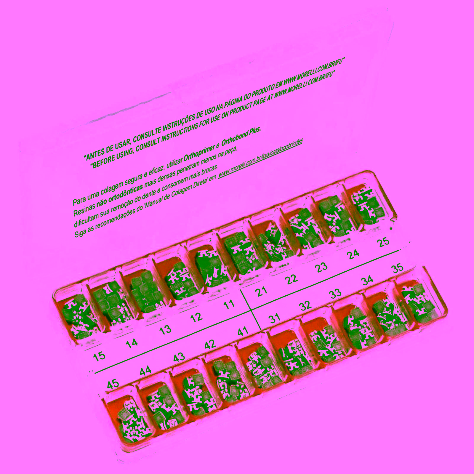 Kit de Brackets 10 casos Prescripción Edgewise Slim Max .018"