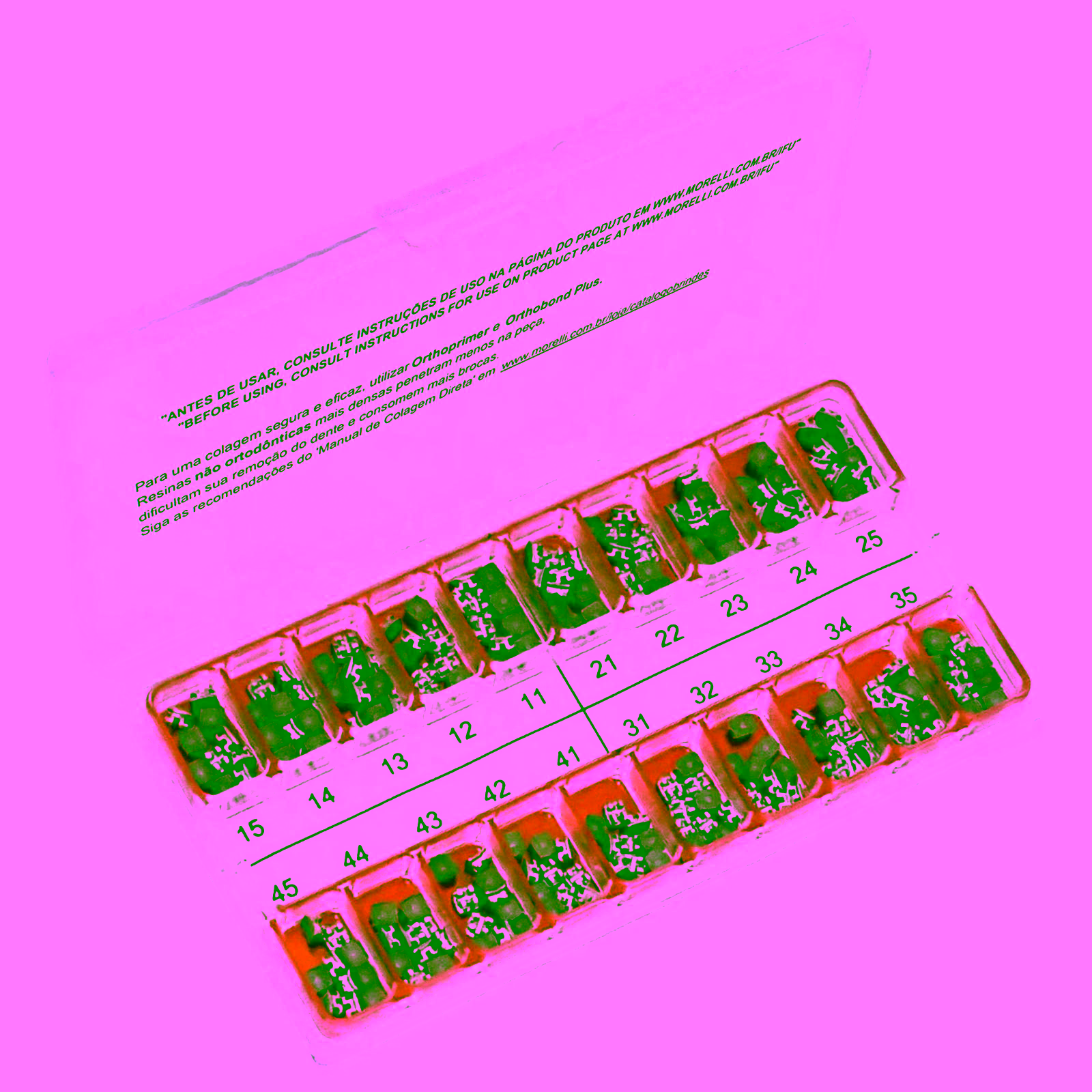 Kit de Brackets 10 casos Prescripción Edgewise Slim Max .022"
