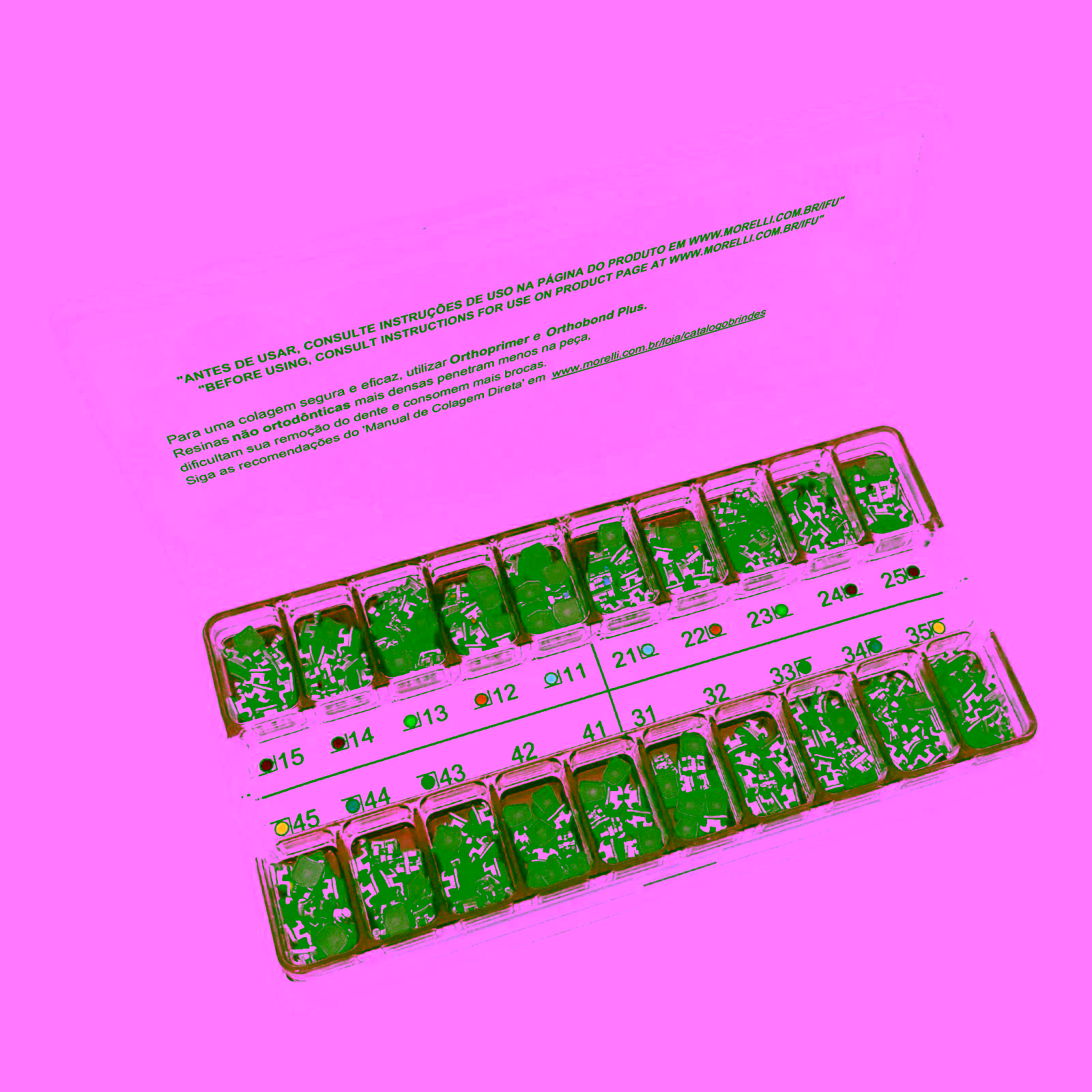 Kit de Brackets 10 casos Prescripción M.B.T. Max .022" Gancho Can./Prés