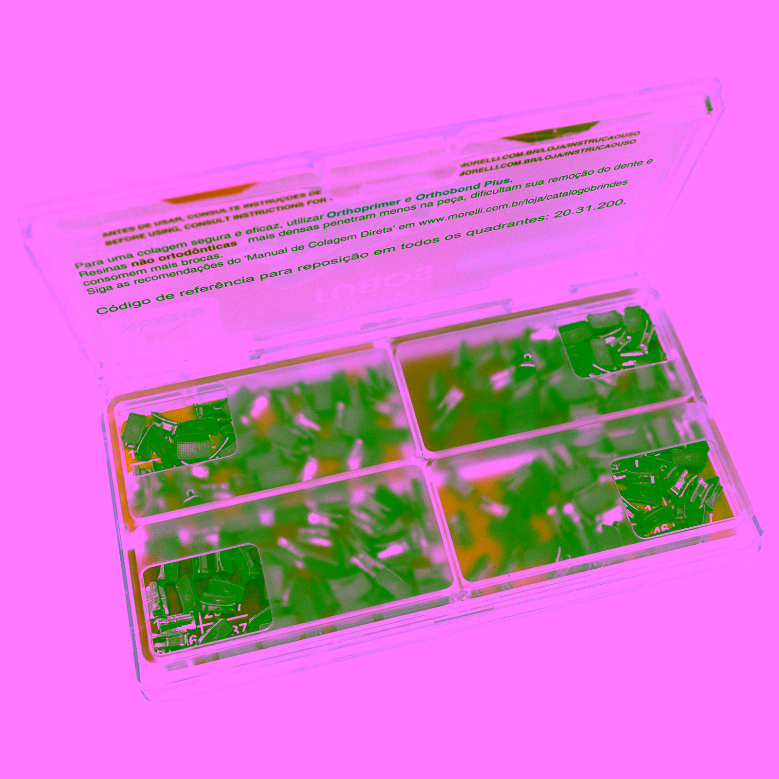 Kit Tubos Prescrición Edgewise Simple .022" Pegamento 200 piezas