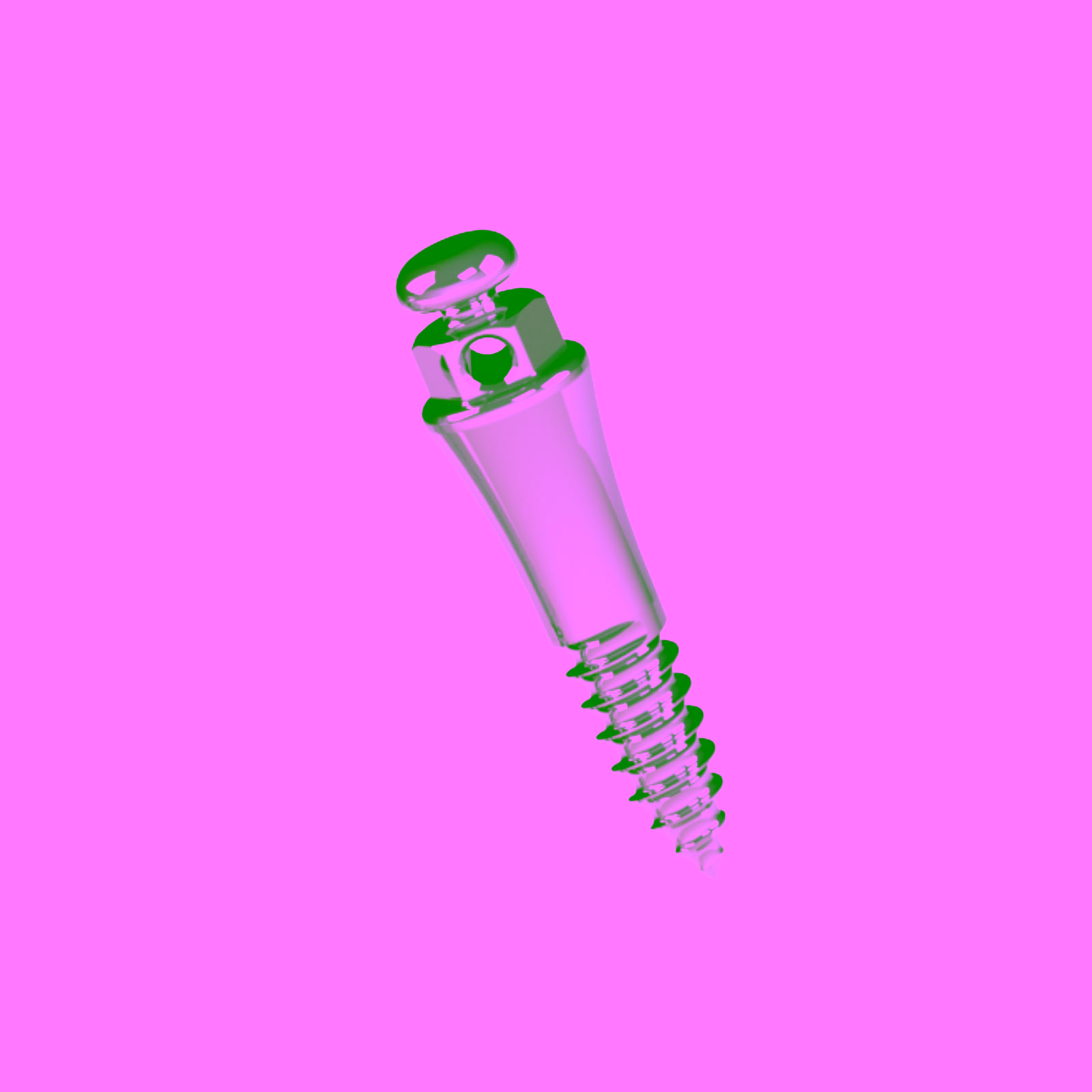 Mini Tornillo Ortodóncico Extrarradicular de Acero (Long.: 5mm Transm.: 4 mm Ø2mm)