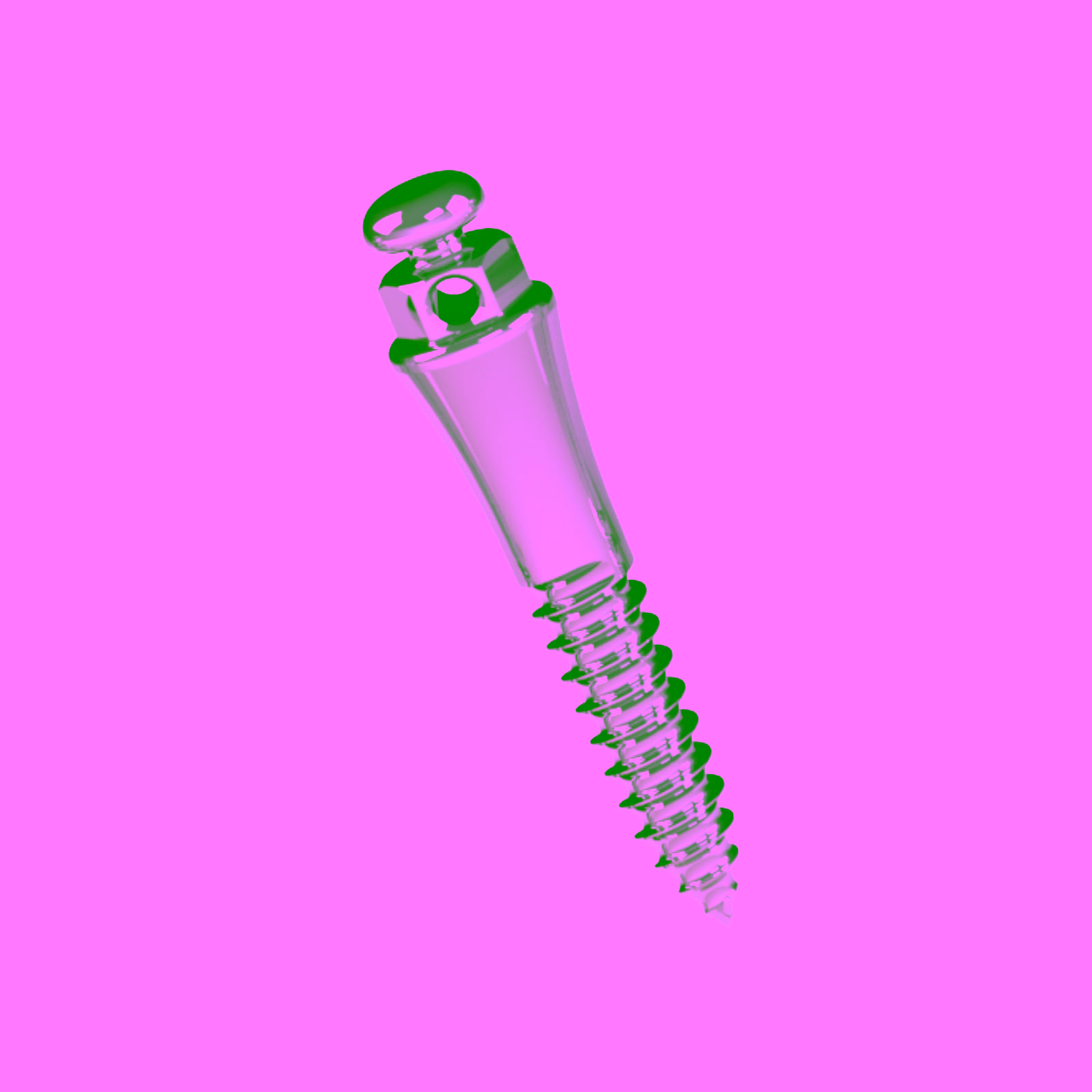 Mini Tornillo Ortodóncico Extrarradicular de Acero (Long.: 7mm Transm.: 4 mm Ø2mm)