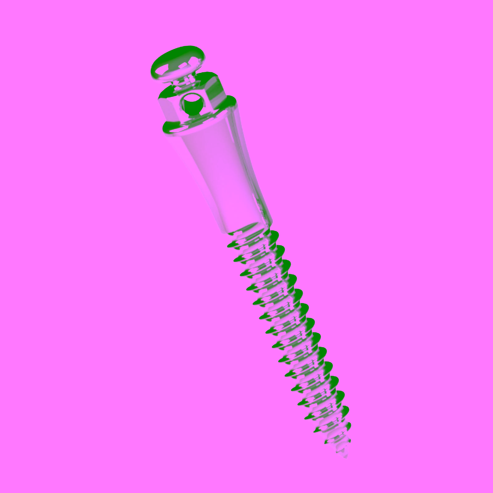 Mini Tornillo Ortodóncico Extrarradicular de Acero (Long.: 10mm Transm.: 4 mm Ø2mm)