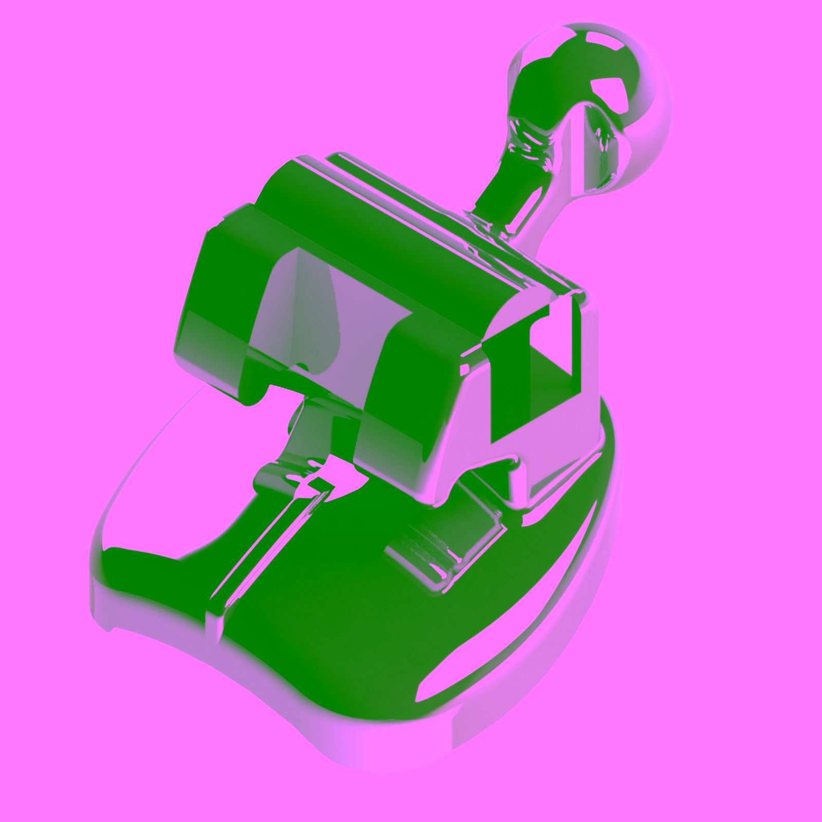 Tubo Bracket Prescrición Roth Simple Conv. .022" Pegamento 34,44 Gancho Central